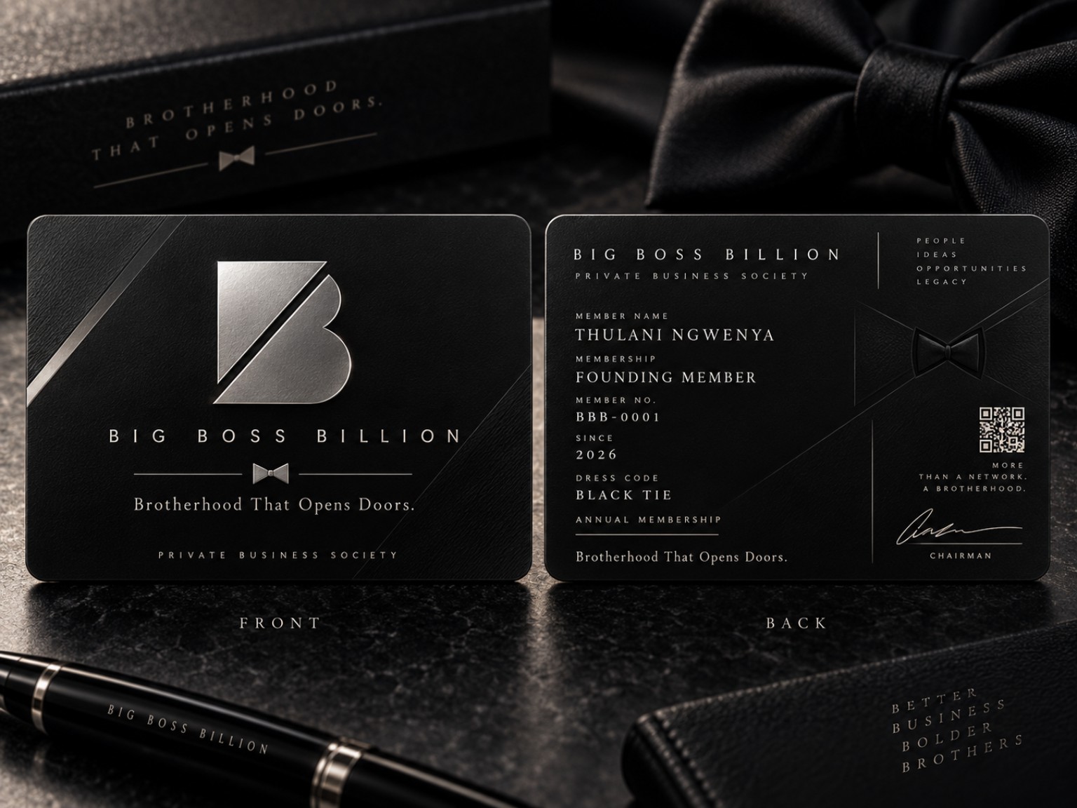 Big Boss Billion premium membership card design